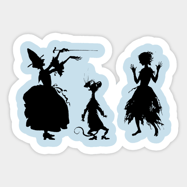 Arthur Rackham Cinderella Magic Sticker by Pixelchicken